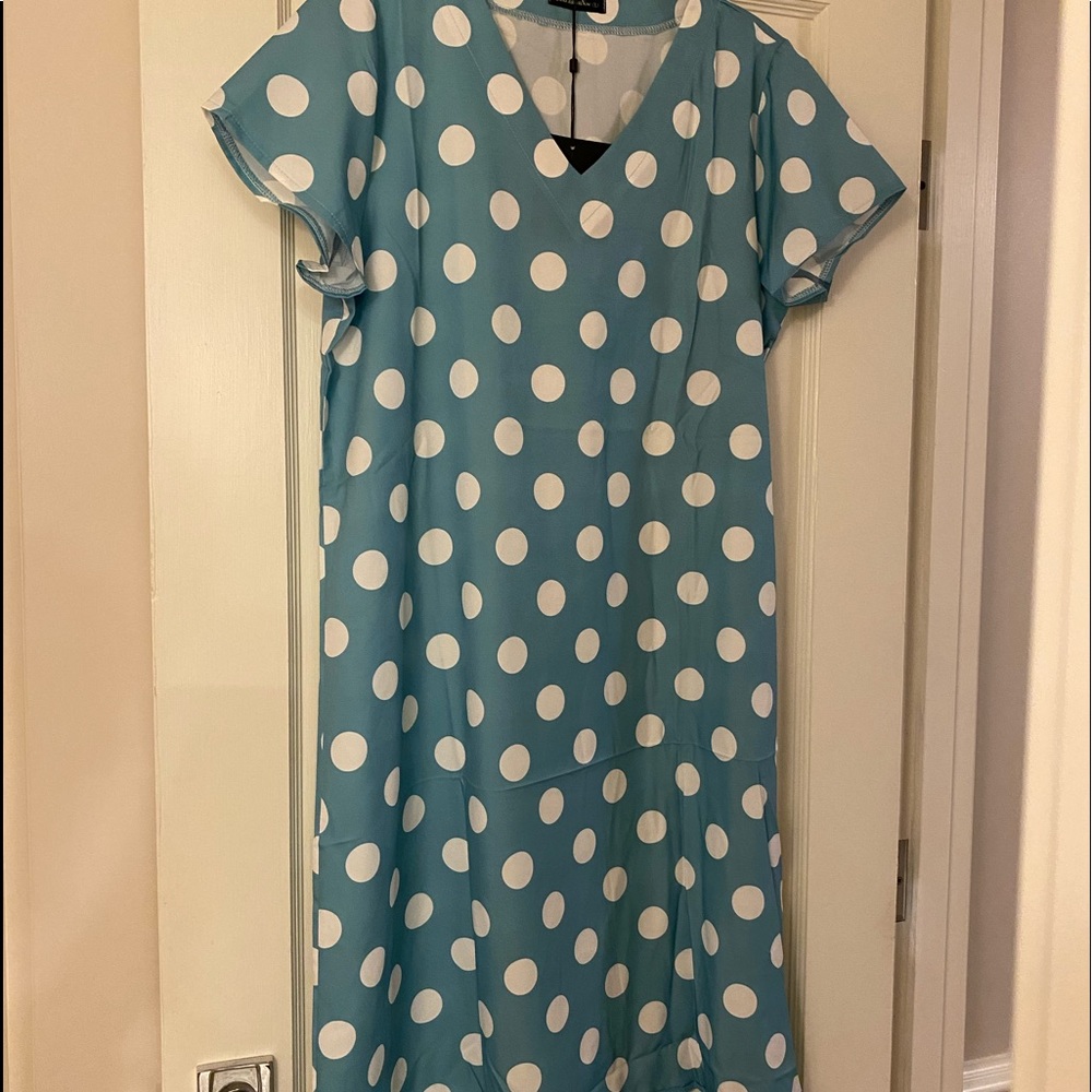 Teal Dress cotton